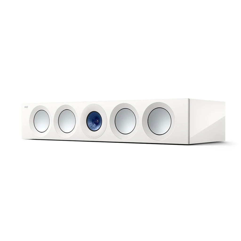 Kef Reference 4 Meta Centre Speaker Gloss White and Blue