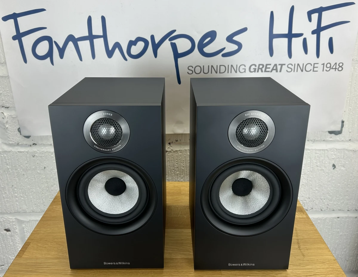 Bowers & Wilkins 607S2 Anniversary Edition Bookshelf Speakers - Black - Preowned
