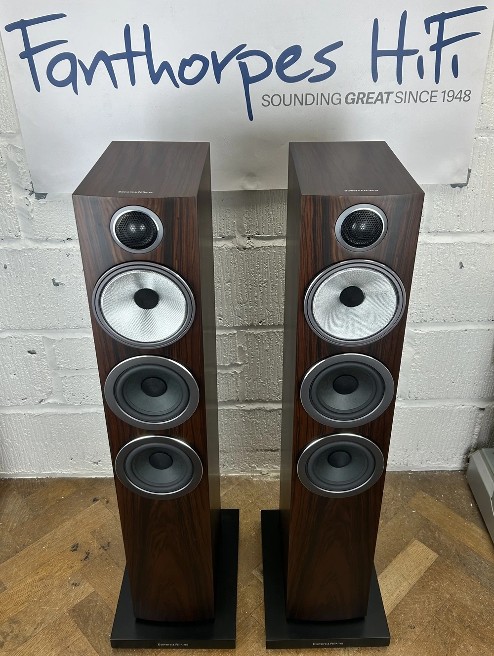 Bowers & Wilkins 704S3 Speakers - Mocha - Preowned